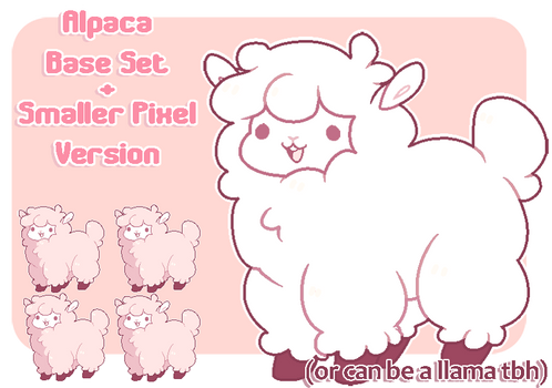 [ BASE ] Alpaca Set + Pixel Set