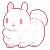 f2u blushing bunny icon! by plushpon