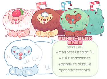 p2u base - yummy bears! psd + ms paint friendly!