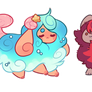 CLOSED - seashell and cat bun adopts!