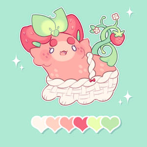 custom pacapillar: strawberry basket!