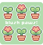 potted pixel plants!
