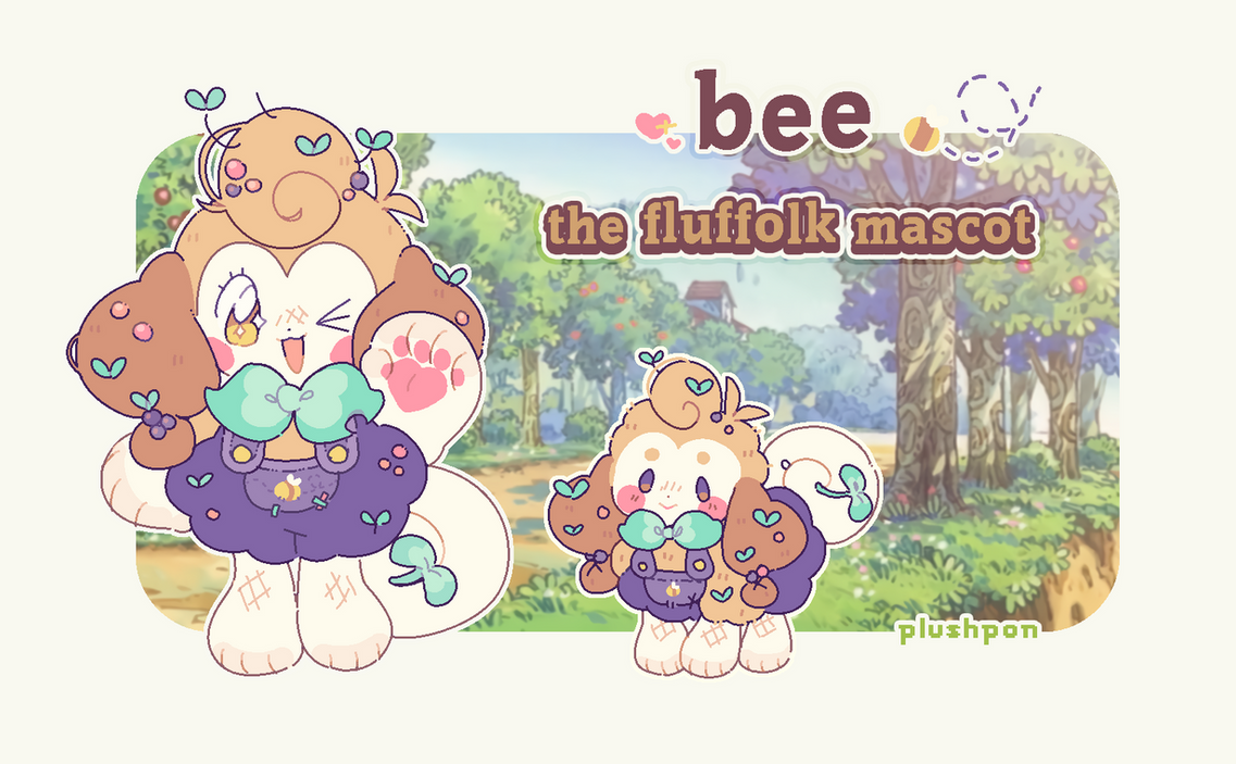 Bee The Fluffolk Mascot by plushpon