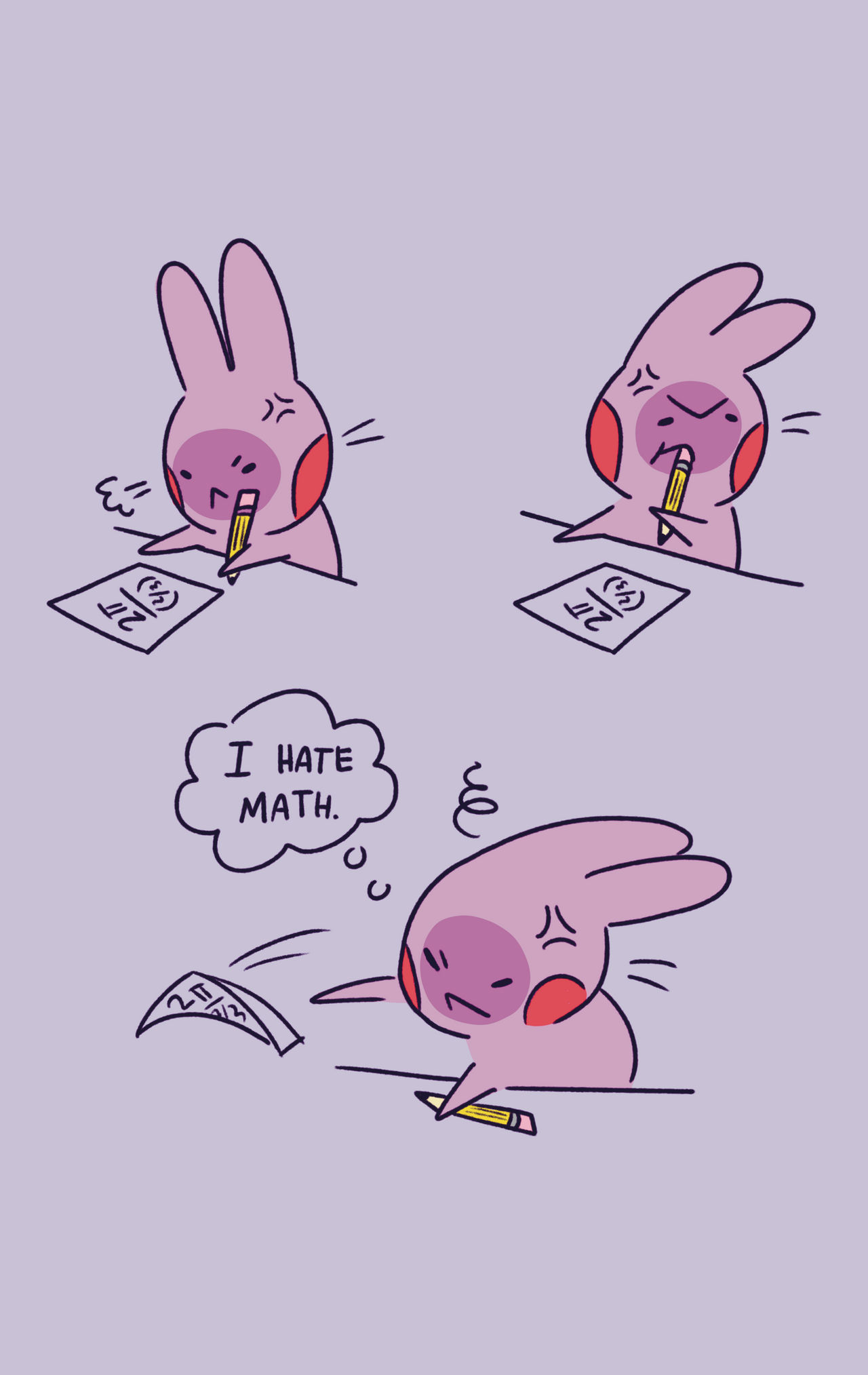 Angry Math Test Cartoon Angry Bunny: Math. by KenKanary on DeviantArt