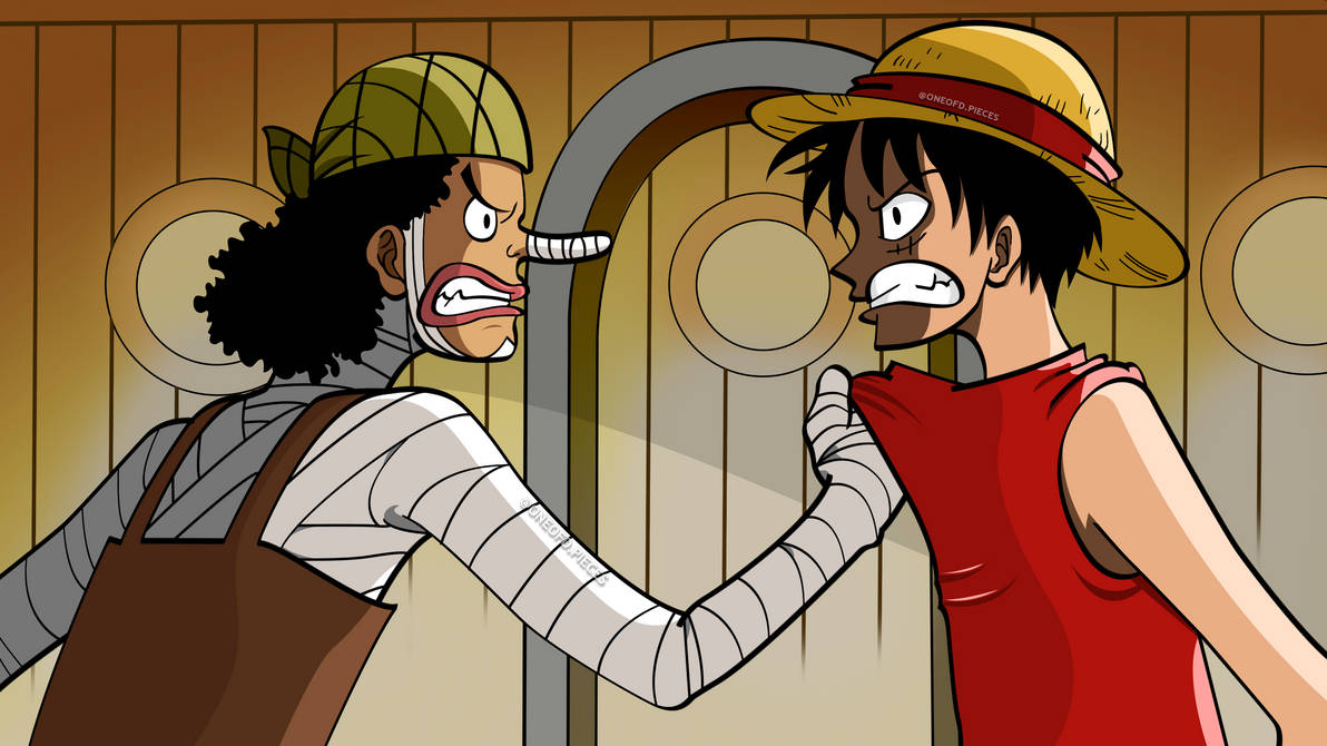 Luffy vs Usopp (One Piece) by oneofdpieces on DeviantArt