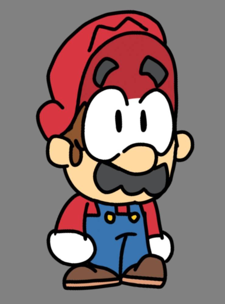 Mario Front Deviantart Mario? by OrangeToons on DeviantArt