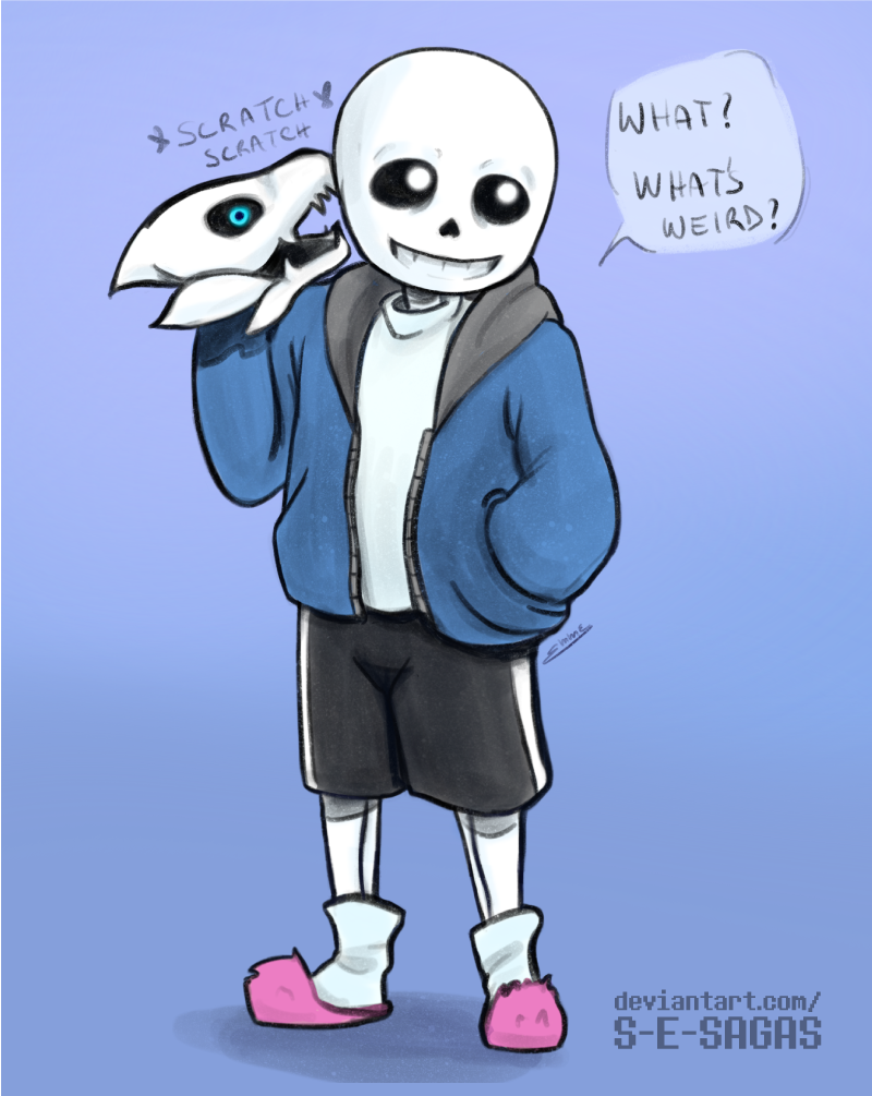 Sans Main What's that weird thing on your hand, Sans? by S-E-Sagas on DeviantArt