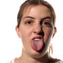 Sticking out the tongue