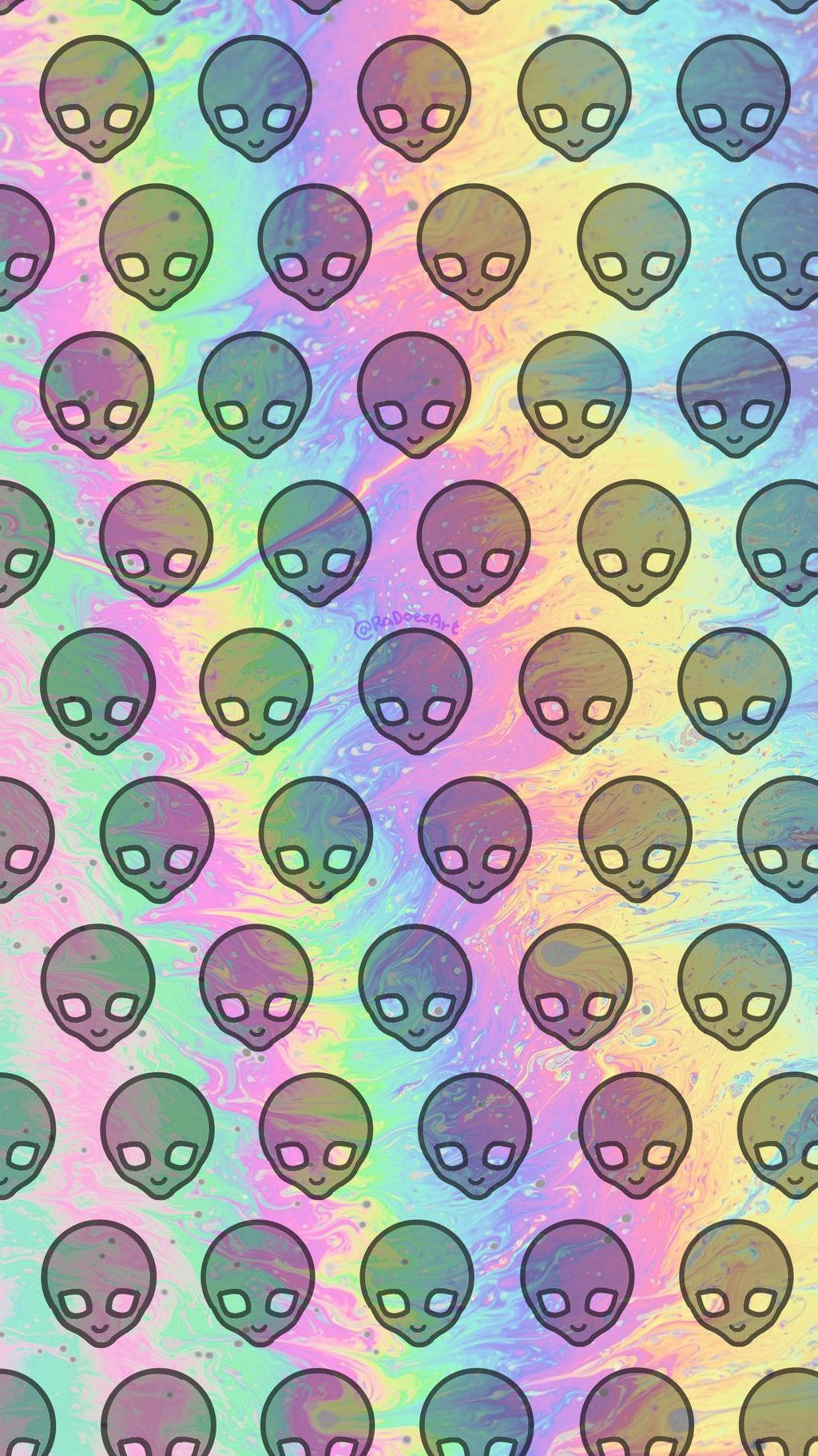 Rainbow alien wallpaper by RaquelHaro on DeviantArt