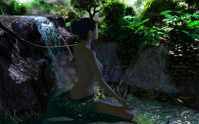 Meditating zorai by elphilou