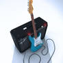 Fender Stratocaster and Amp