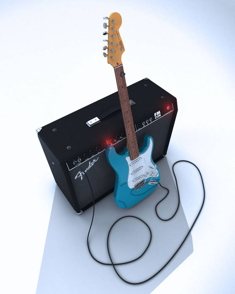 Fender Stratocaster and Amp