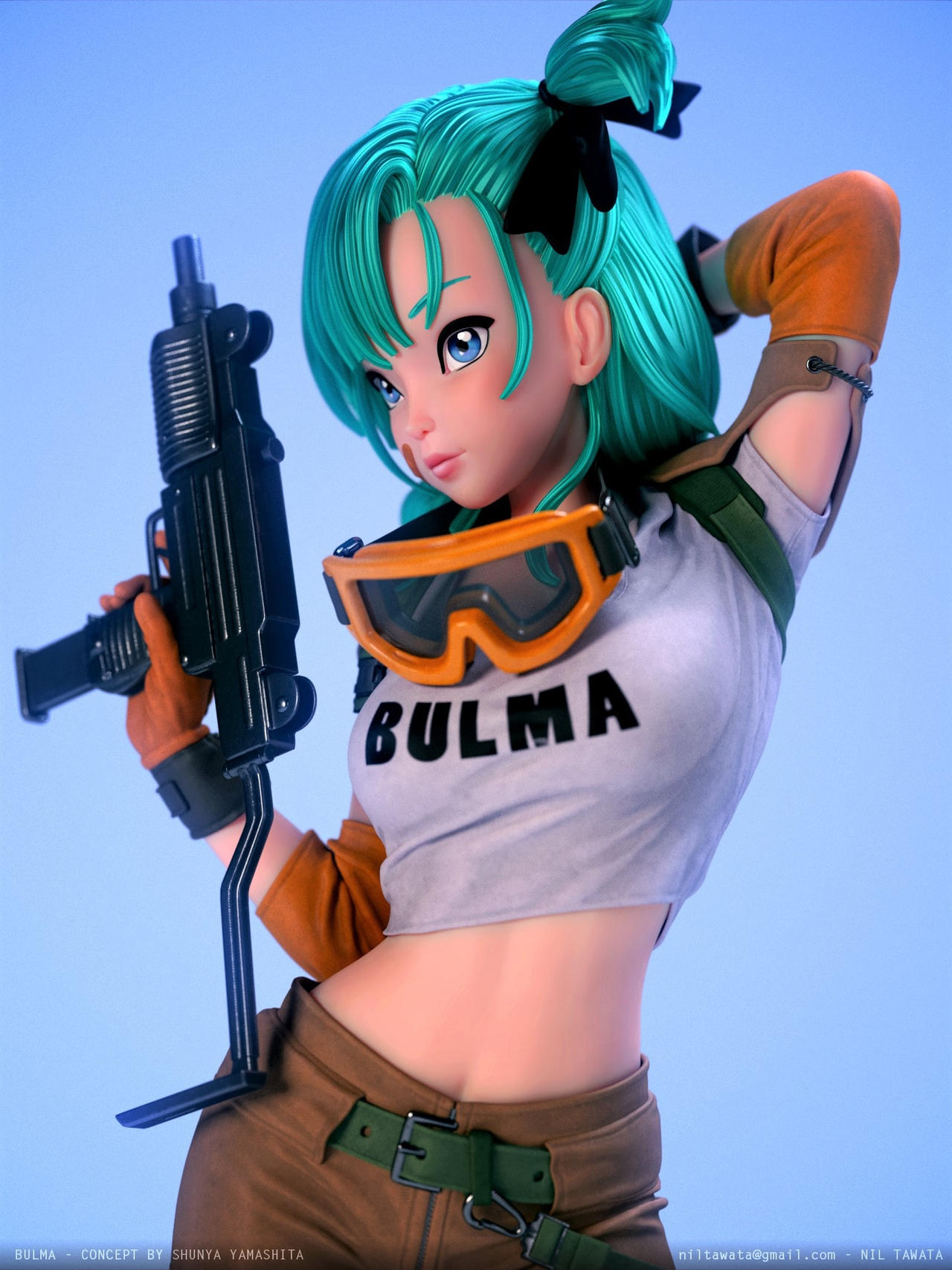 Bulma Gt Renders Bulma 3d by TlaixnamikDenMasatl on DeviantArt