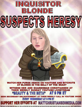 Inquisitor Blonde Is Pretty Sure There's Heresy