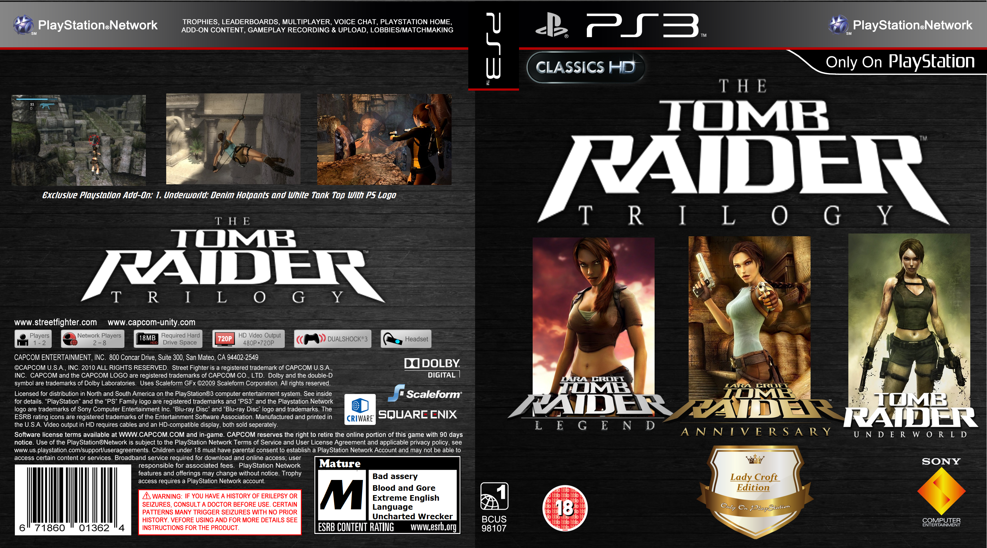 Tomb Raider Hd Trilogy Custom Cover Ps3 By Benderrodriguez96 On Deviantart