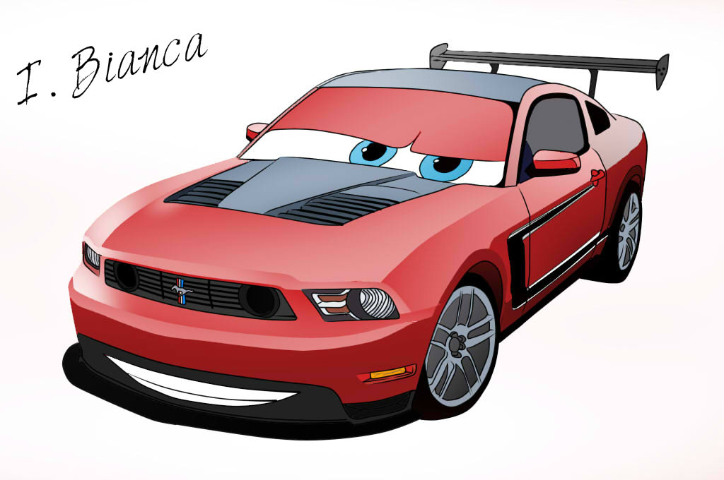 Mustang Cars Charater By I.Bianca