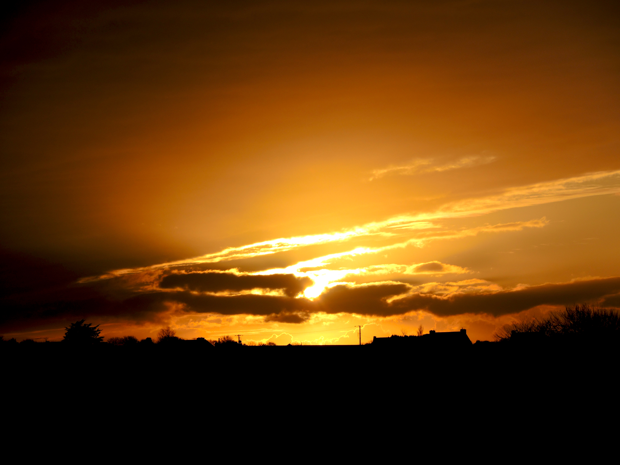 Sunset over Kersaint Plabennec