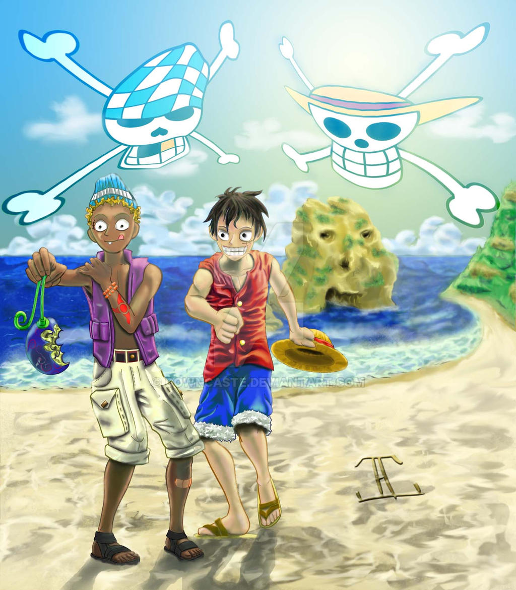 Monkey D. Luffy and Spanky