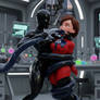 Elastigirl in trouble with symbiote