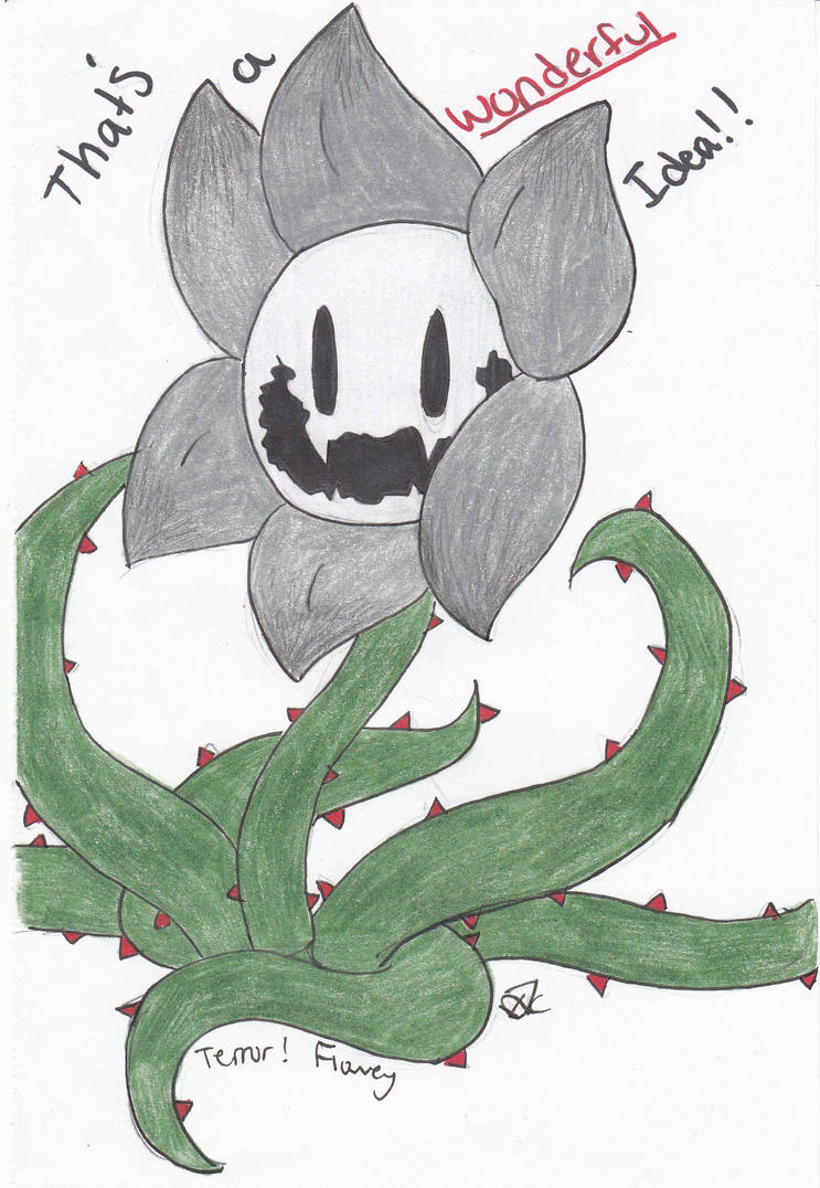 Terror!Flowey by JustCitty101 on DeviantArt