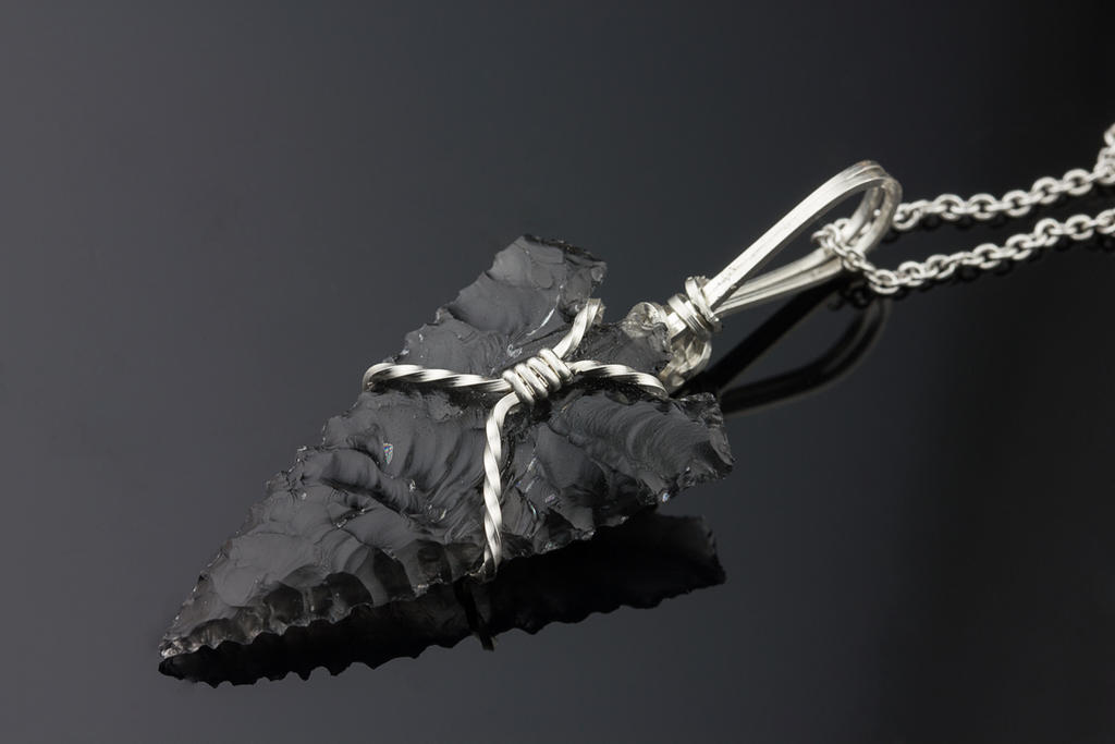 Serrated Edge | Obsidian Point | Necklace