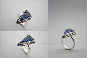 Blue Arrowhead Ring - Custom Order