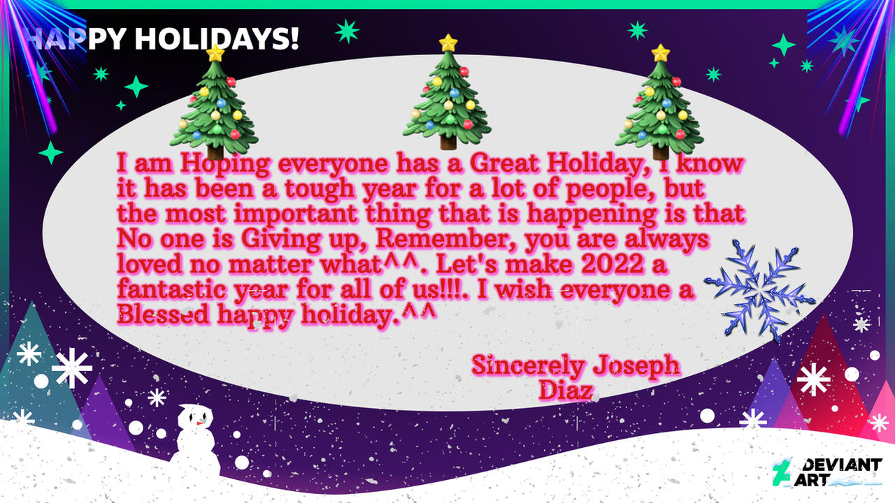 Special Holiday Statement (2021) by Frosty-Inkling-Art on DeviantArt