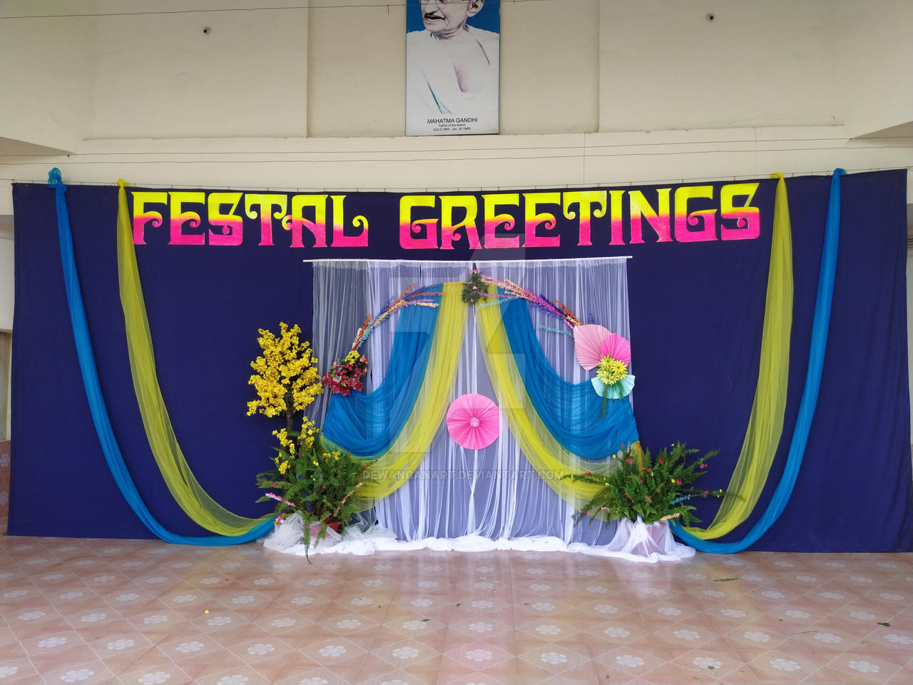 Stage Background Deviantart Stage decoration of principal day20230725 130840 1 by Dewanganart on ...