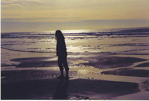 Lone Figure at the Beach