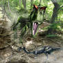 Allosaurus atrox attacks on Dryosaurus
