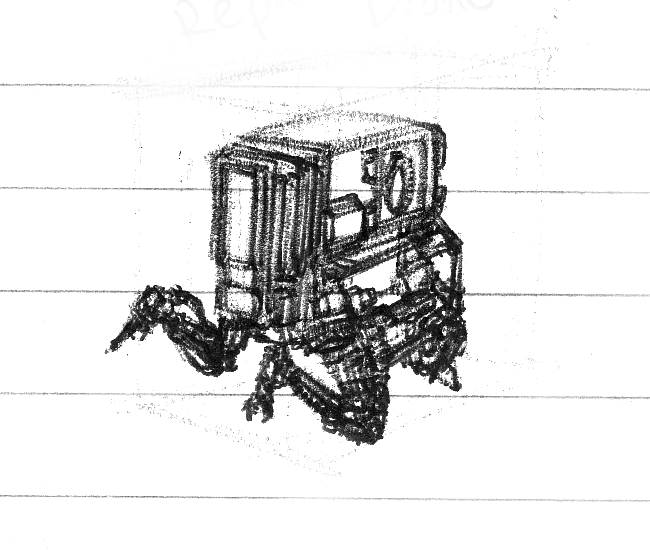 5 minute robot sketch