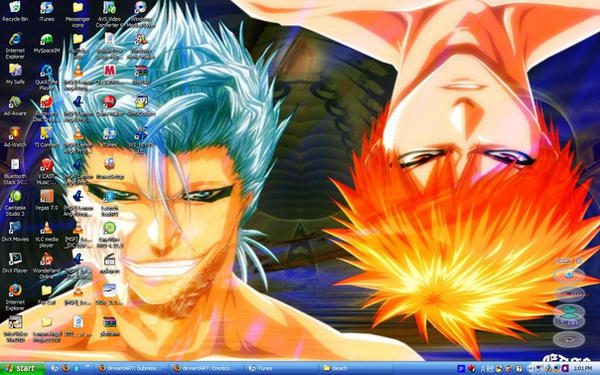 Grimmjow and Ichigo desktop