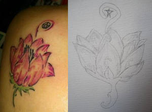 Commision Lotus flower tattoo