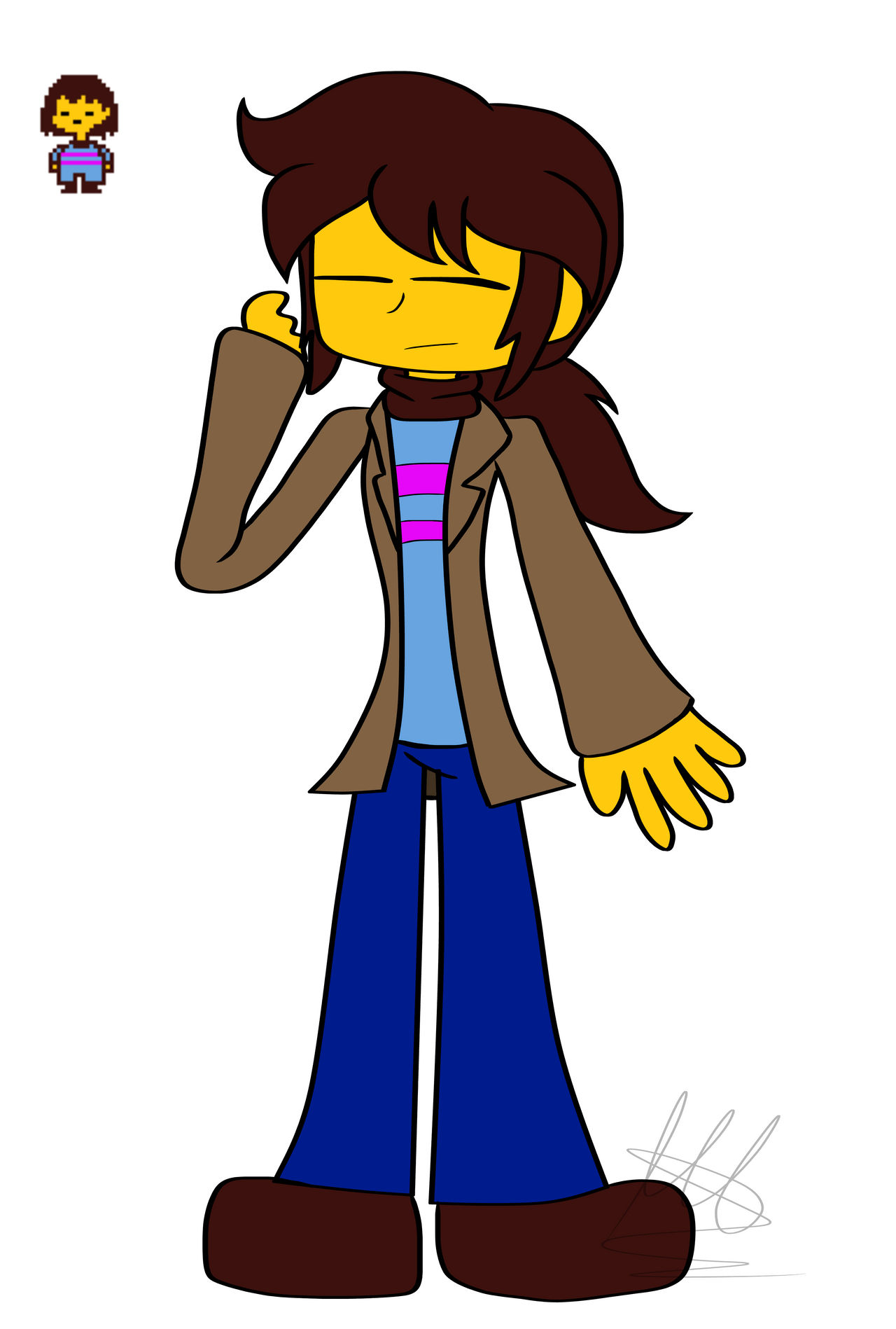 Adult Frisk by lamprini1234 on DeviantArt