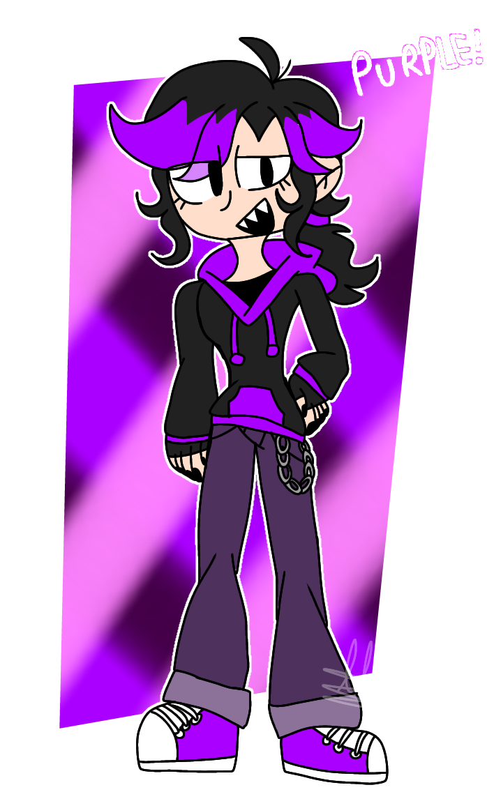Violet Human Human!Purple by lamprini1234 on DeviantArt