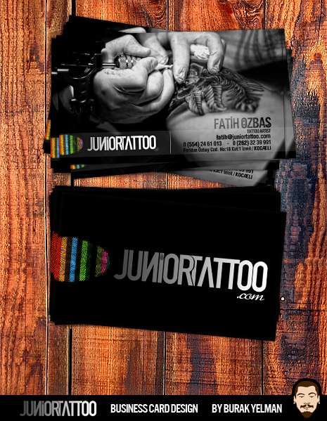 junior tattoo business card by burakyelman on DeviantArt