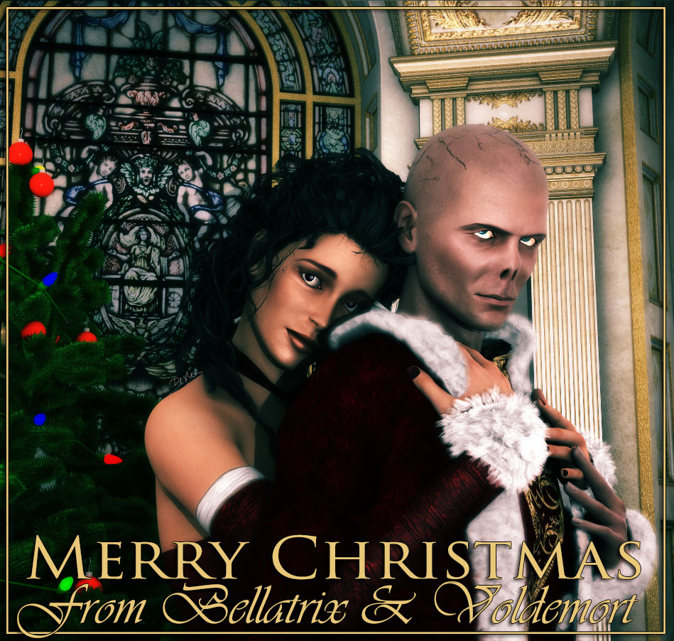 Merry Christmas from Bellatrix and Voldemort