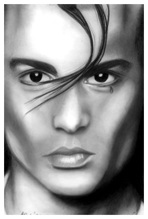 Johnny Depp - Cry Baby Drawing