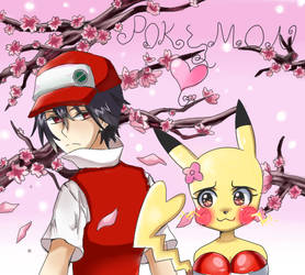 red and pikachu shoujo parody