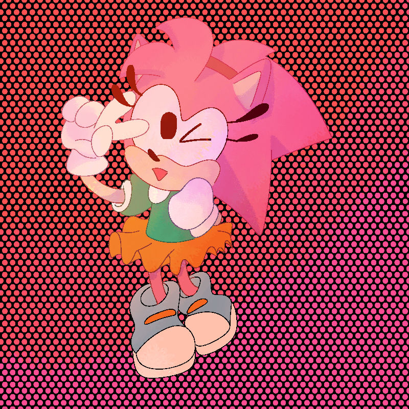 Amy rose pixel art by BansheesBrew on DeviantArt