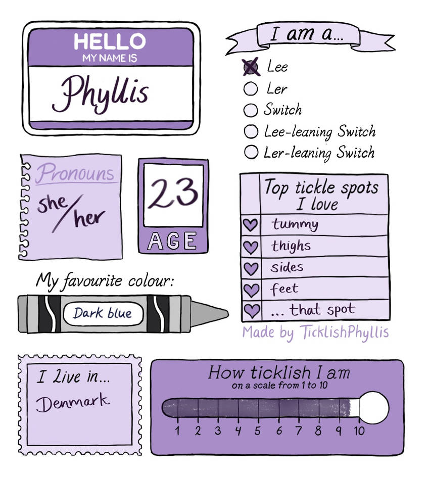 GET TO KNOW ME - TICKLE EDITION by TicklishPhyllis on DeviantArt