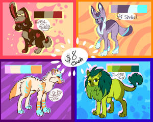 Assorted $8 adoptables