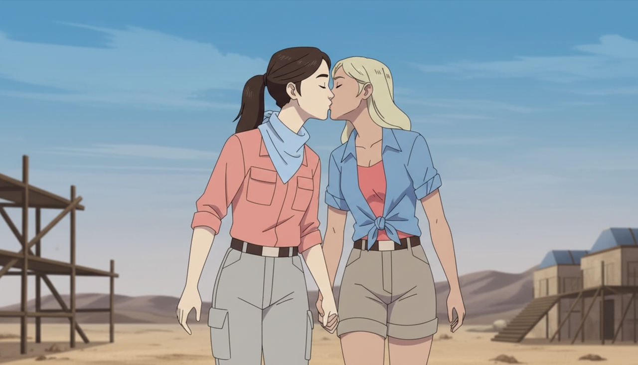 Getting Along Riley Jean Riley and Jane Kiss 1 by cliff1572 on DeviantArt