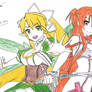 Leafa and Asuna - Sword art online