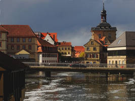 Bamberg vom Main aus