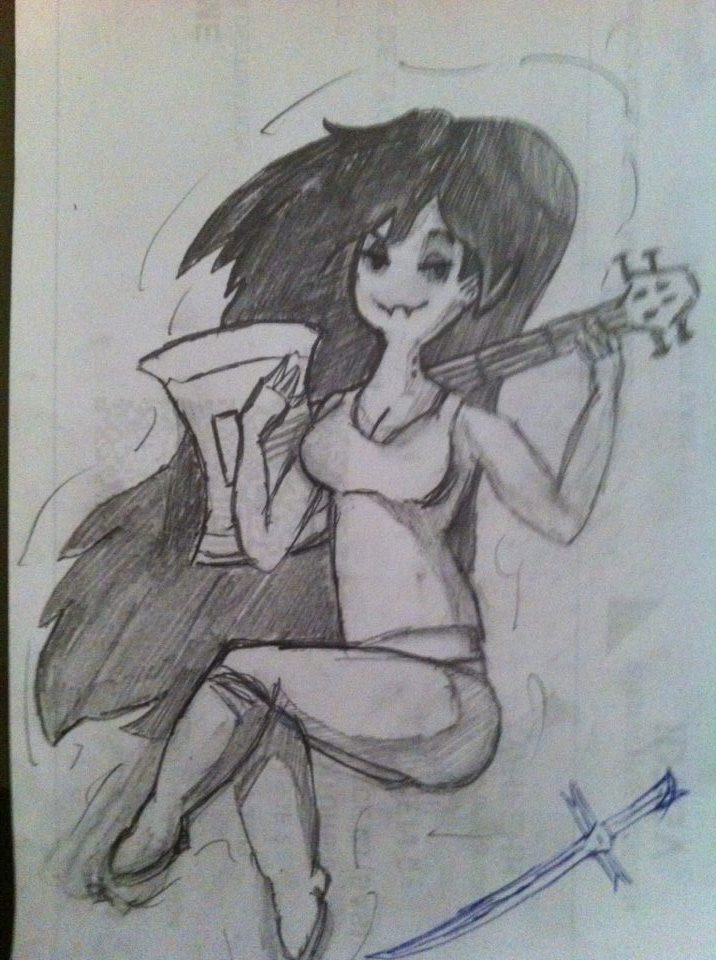 Marceline's bass by DentAsh