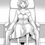 Shrinking At Her Desk 03