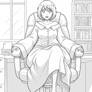 Shrinking At Her Desk 01