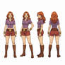 Mystery Maidens: Becky Character Turnaround