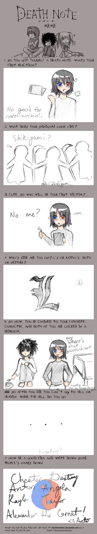 Death Note Meme by Aeturos on DeviantArt